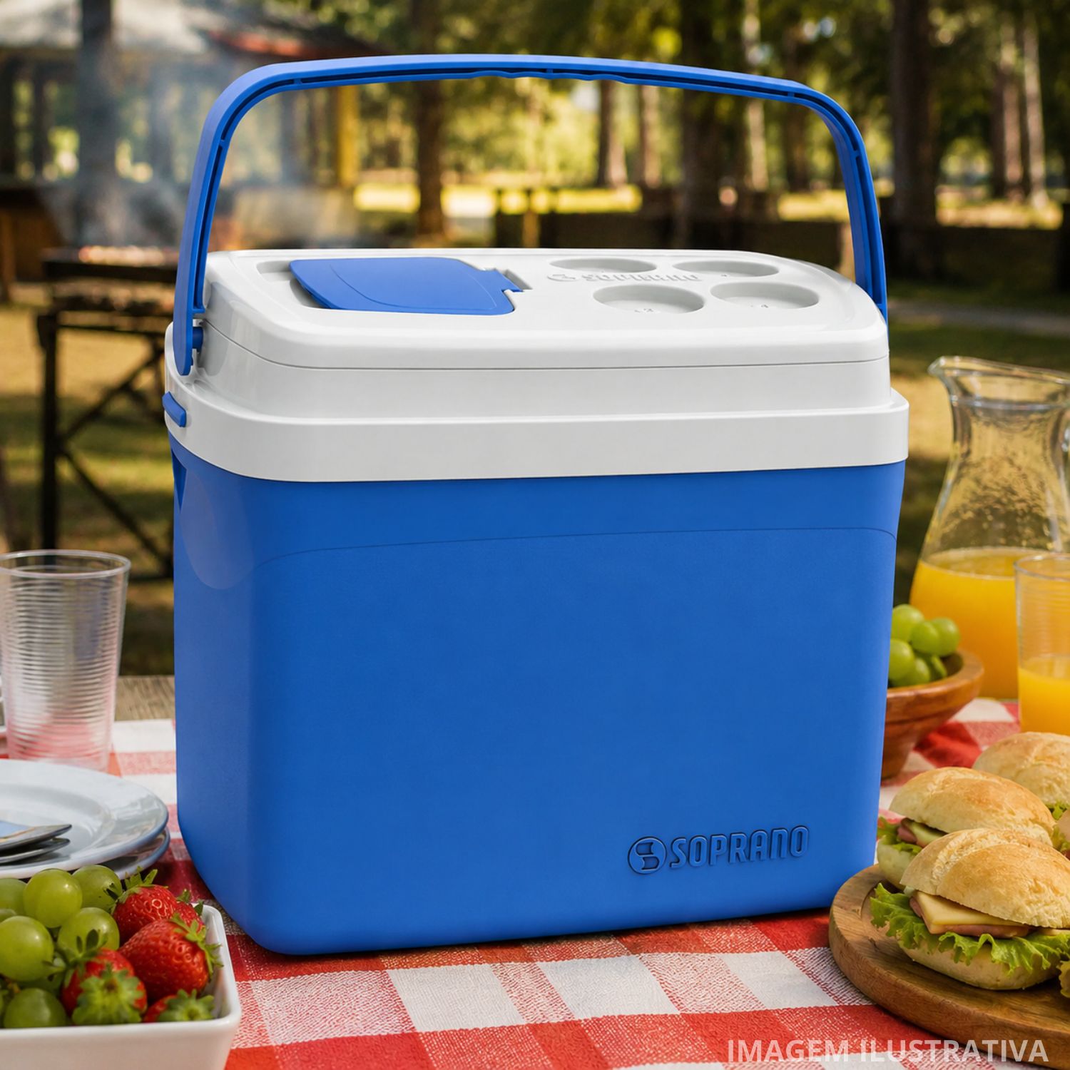 Caixa Térmica Tropical Soprano Azul 32 Litros | Multibar