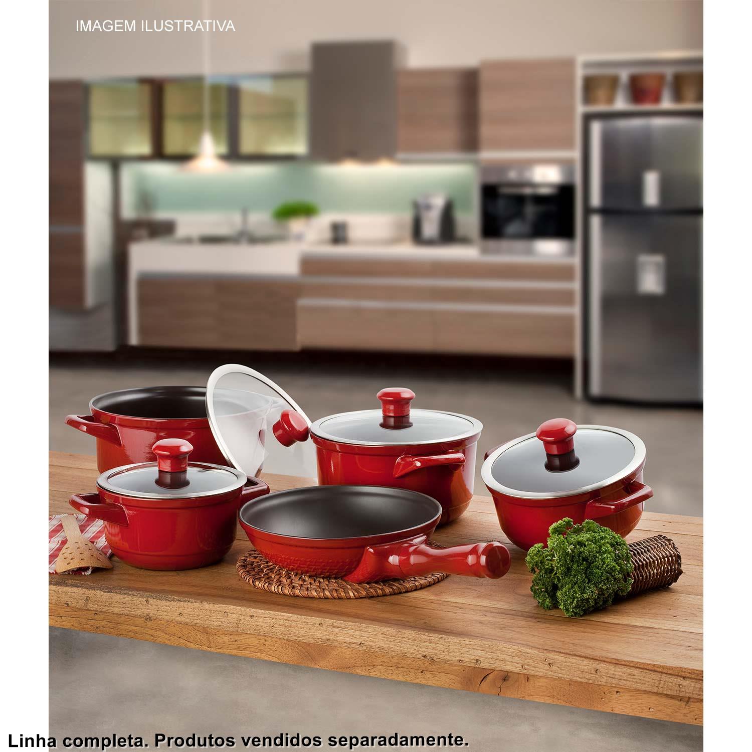 Caçarola de Cerâmica Duo Ceraflame 28 cm 6 Litros Pomodoro