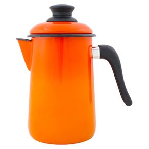 Bule_para_Caf_Esmaltado_Bico_Curto_1500_ml_Laranja_Ewel_220860