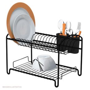 Escorredor_de_Louas_Duplo_Attuale_Future_Preto_Fosco_1050951 Escorredor_de_Louas_Duplo_Attuale_Future_Preto_Fosco_1050951