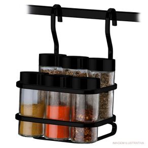 Suporte_para__Temperos_e_Condimentos_Areo_Future_com_6_Peas_Preto_1050891 Suporte_para__Temperos_e_Condimentos_Areo_Future_com_6_Peas_Preto_1050891