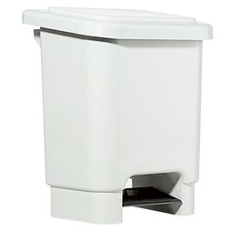 Lixeira_com_Pedal_Retangular_de_15_Litros_Branca_Lar_Plsticos_193551