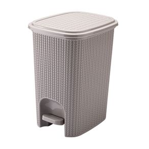 Lixeira_com_Pedal_Trama_12_Litros_Cinza_Plasutil_223440 Lixeira_com_Pedal_Trama_12_Litros_Cinza_Plasutil_223440