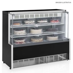 Balco_Vitrine_Refrigerada_Aurora_para_Confeitaria_GPEA140R_PR_Dupla_Ao_Gelopar_Preto_220v_205321