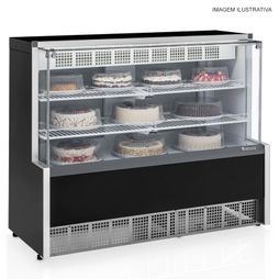 Balco_Vitrine_Refrigerada_Aurora_para_Confeitaria_GPEA140R_PR_Dupla_Ao_Gelopar_Preto_127v_203891